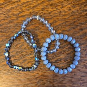 ♦️Set Of Three Stretch Bracelets Final Price♦️